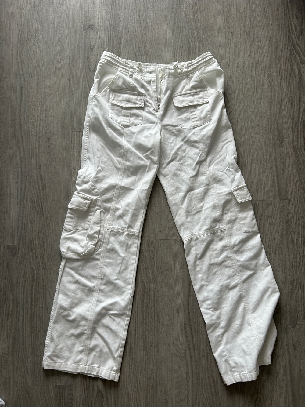 Brandy Melville White High-Rise Denim